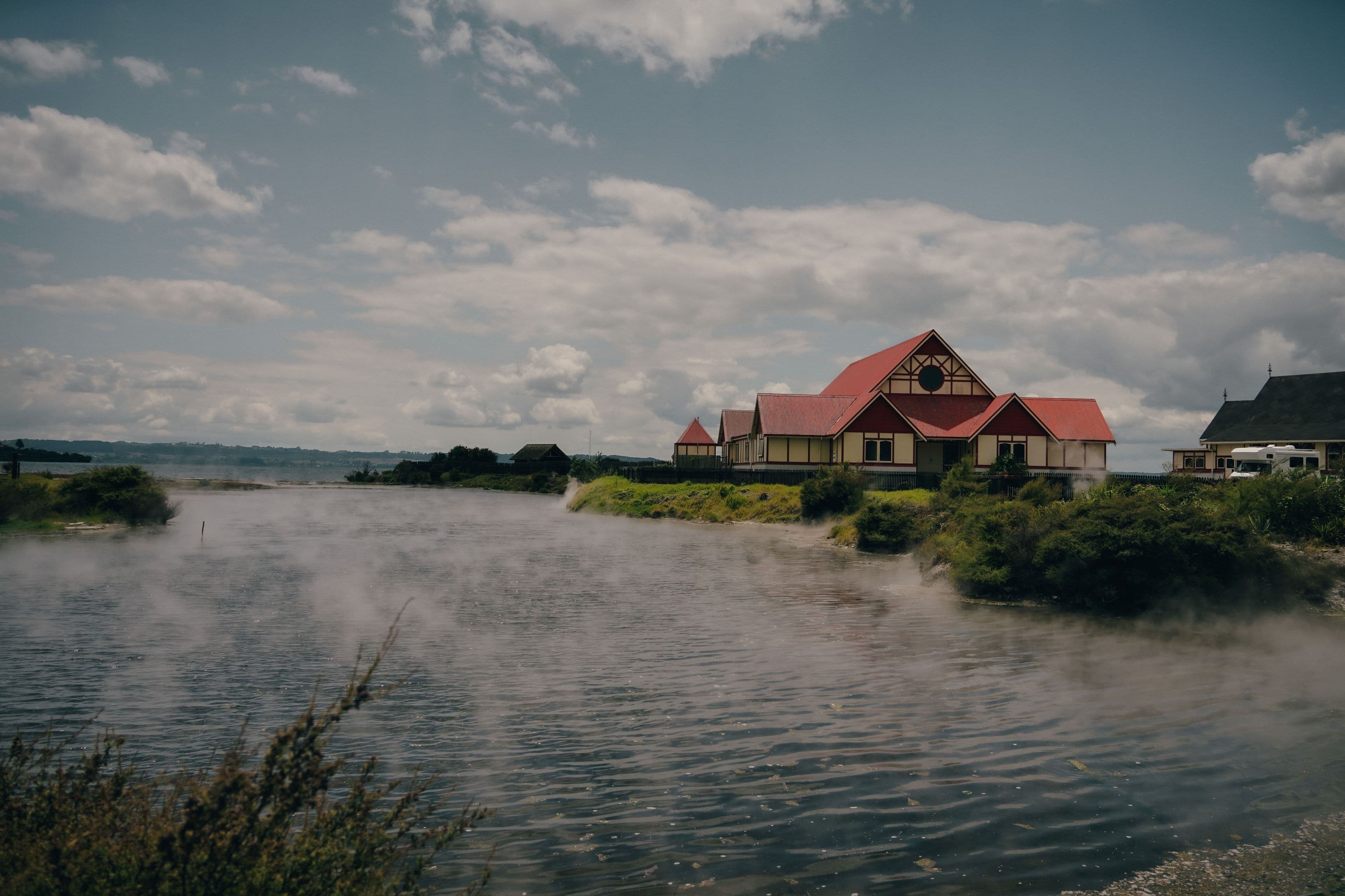 Lake Rotorua and Ohinemutu, New Zealand