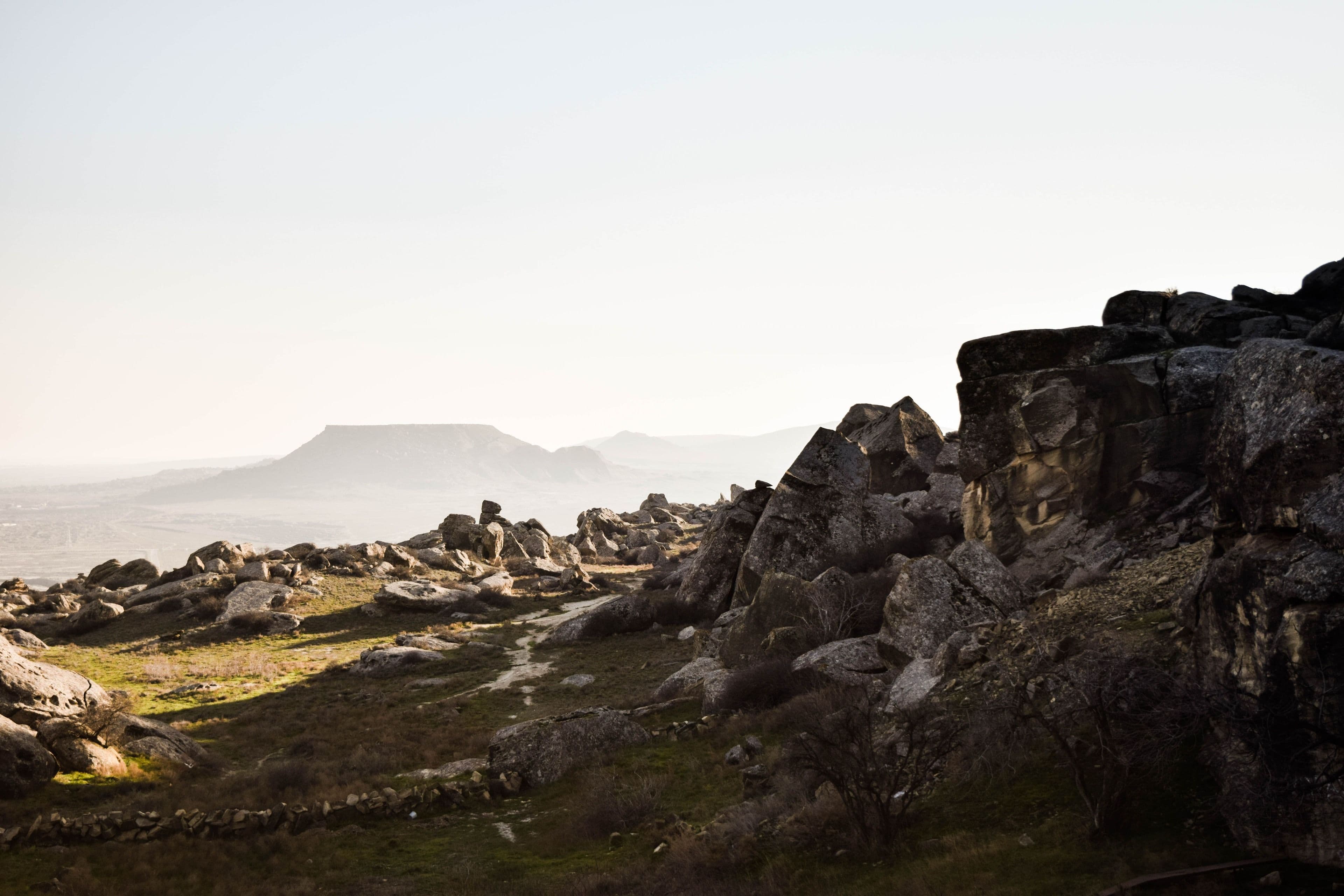 The rock landscape of Gobustan