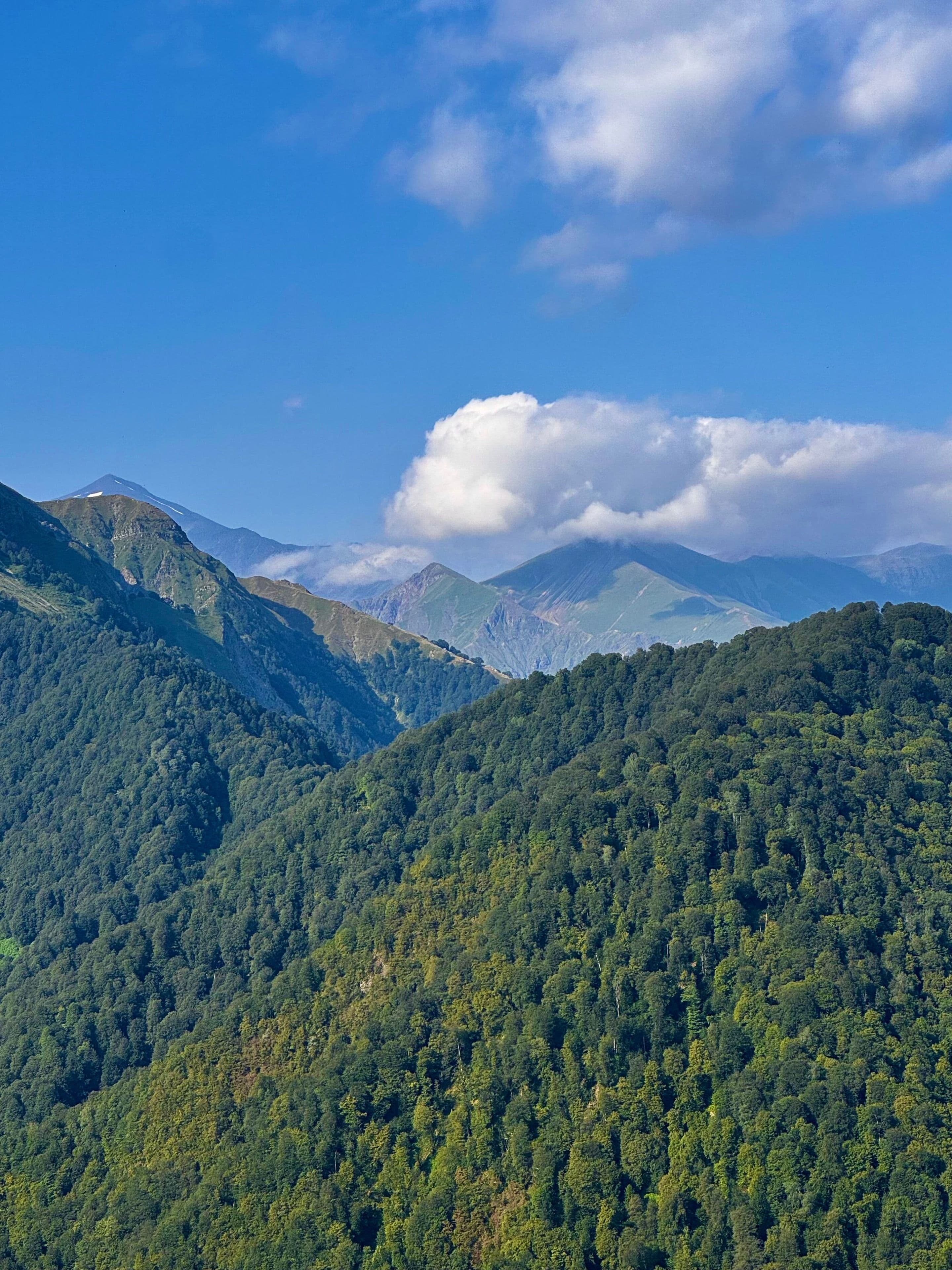 The Caucasus mountains near Gabala