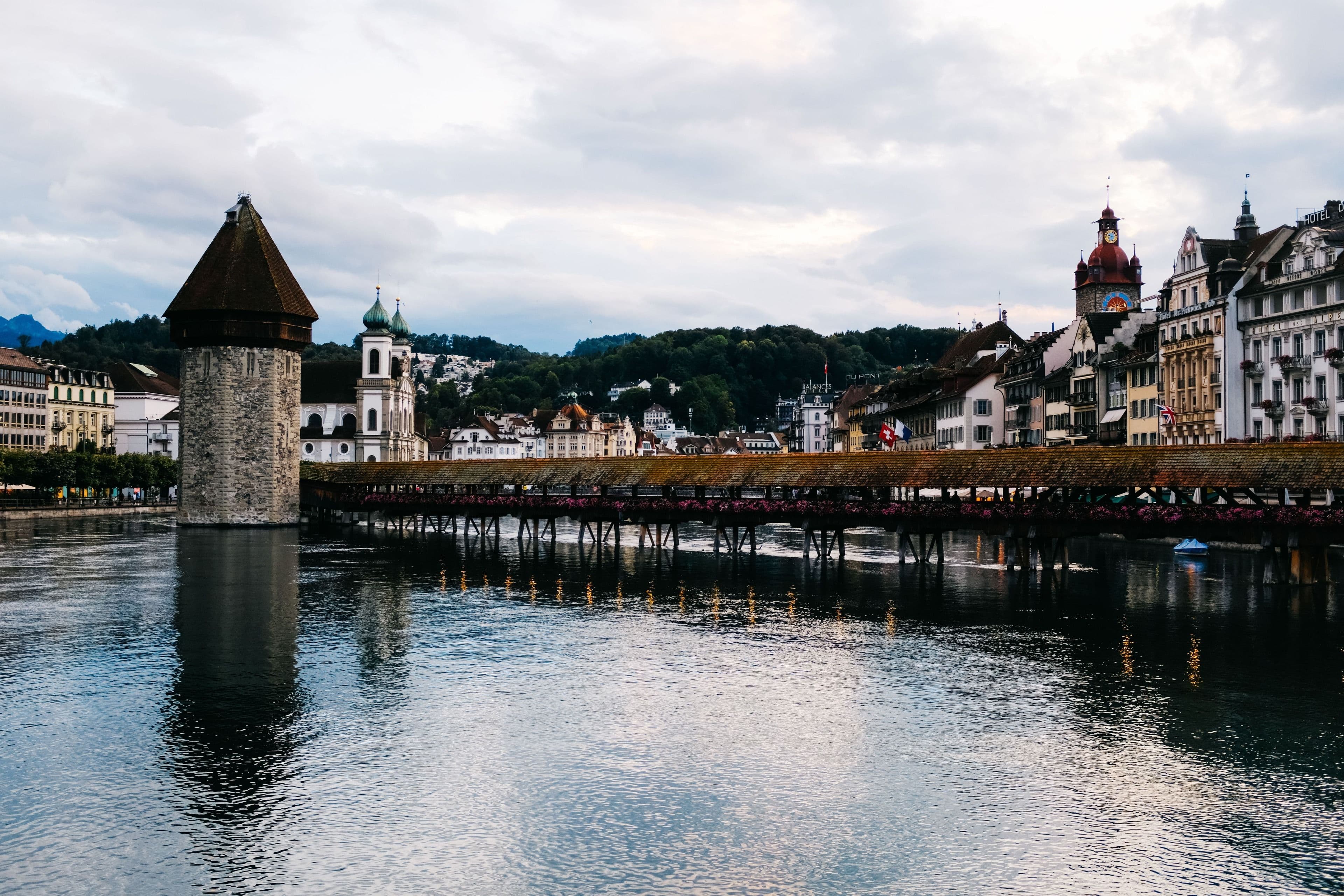 The Chapel Bridge, Lucerne, Switzerland