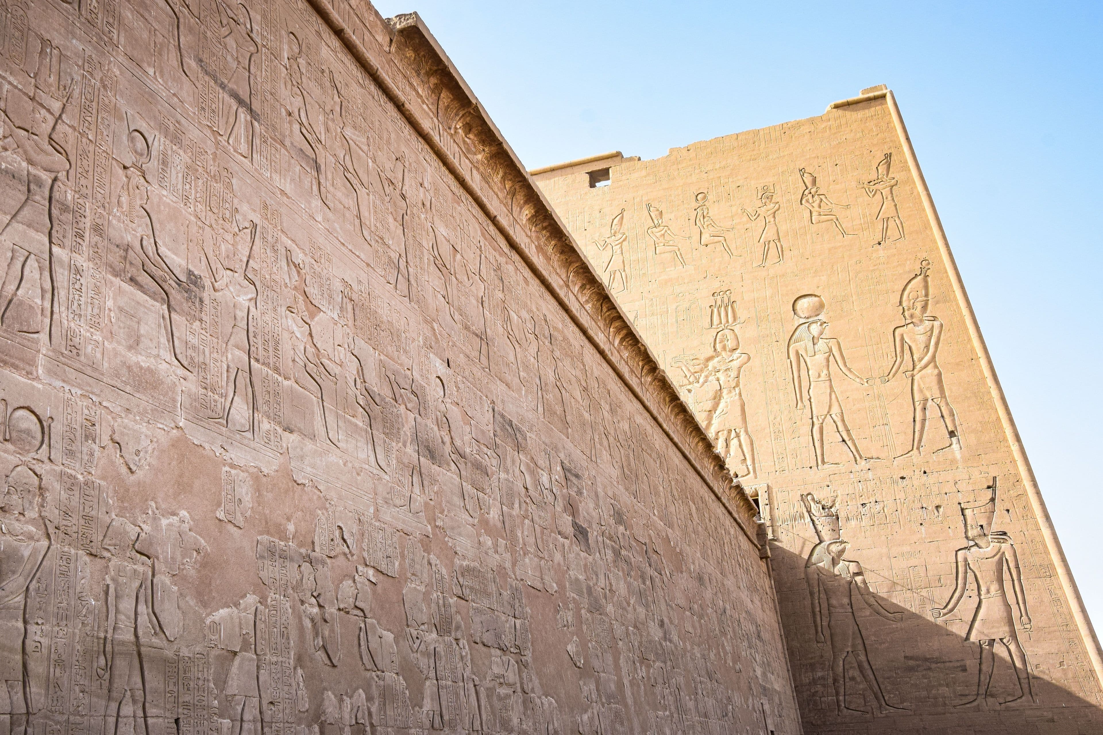 Reliefs at the Temple of Edfu