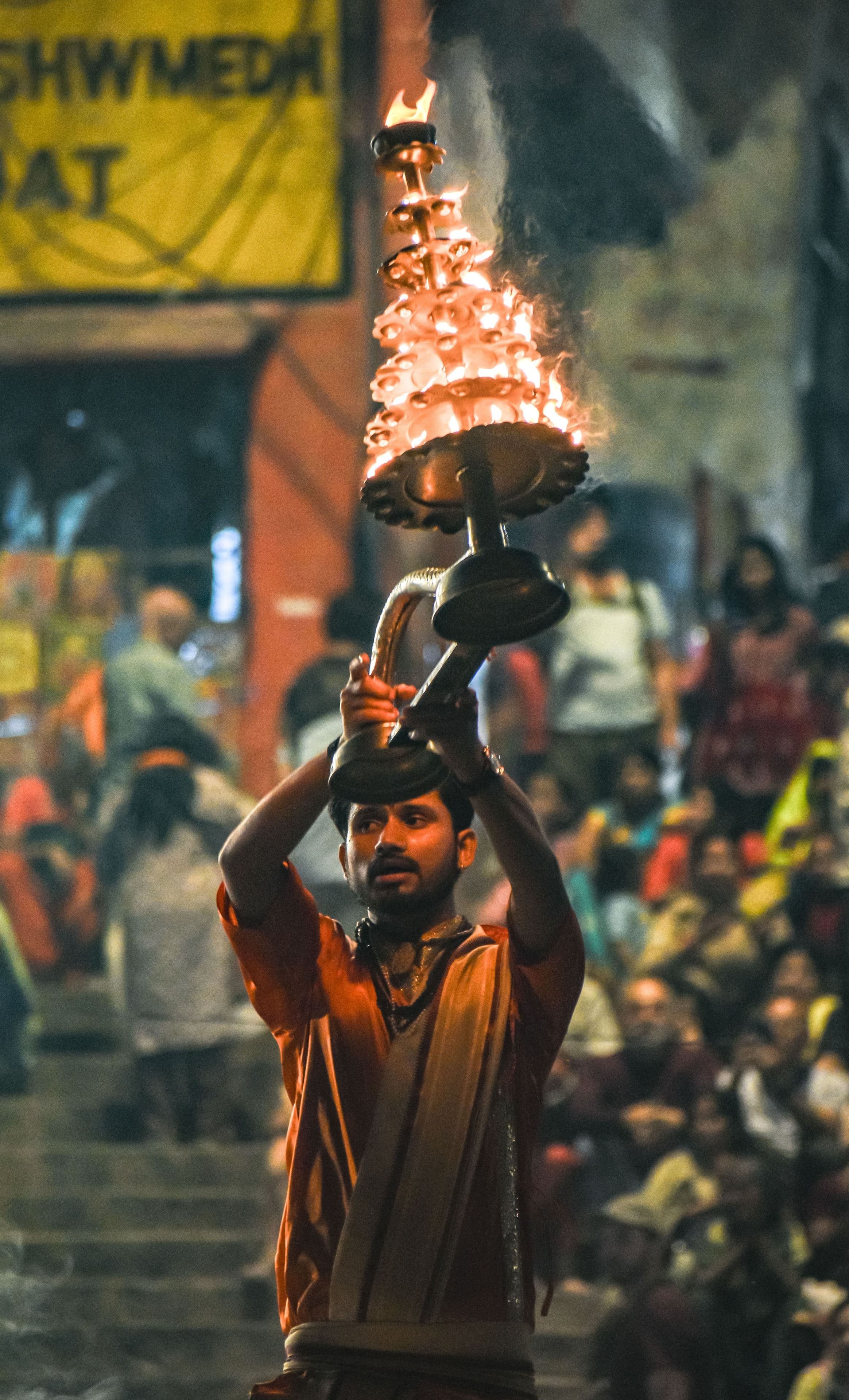 The Varanasi riverfront