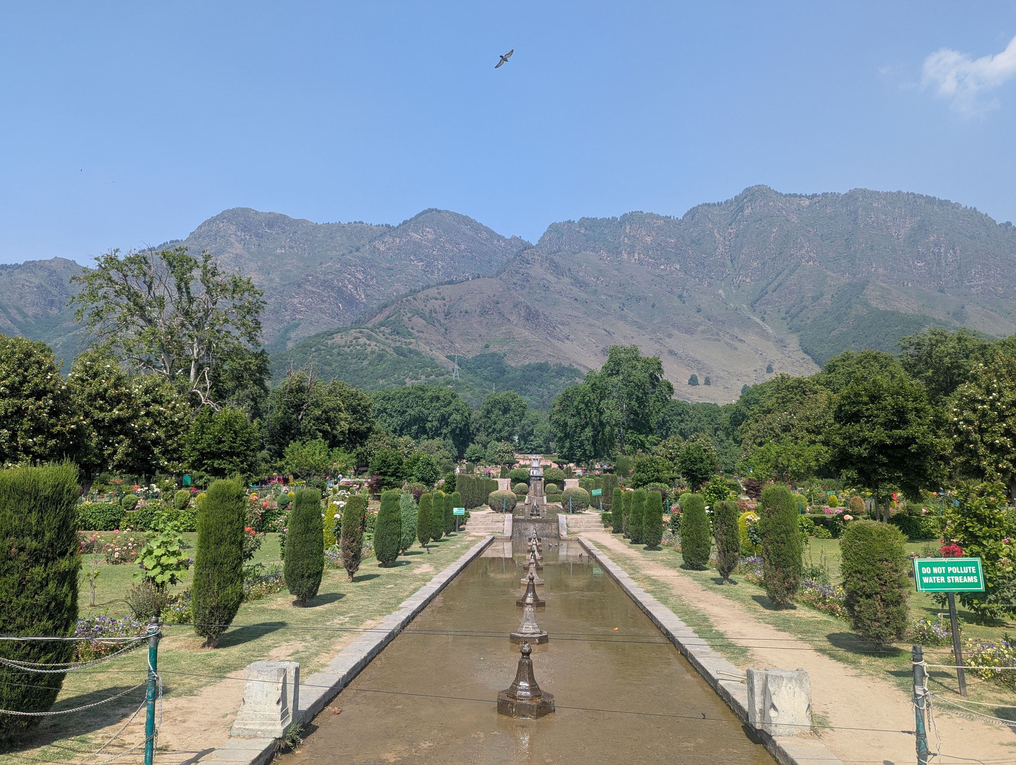 A Mughal garden in Srinagar