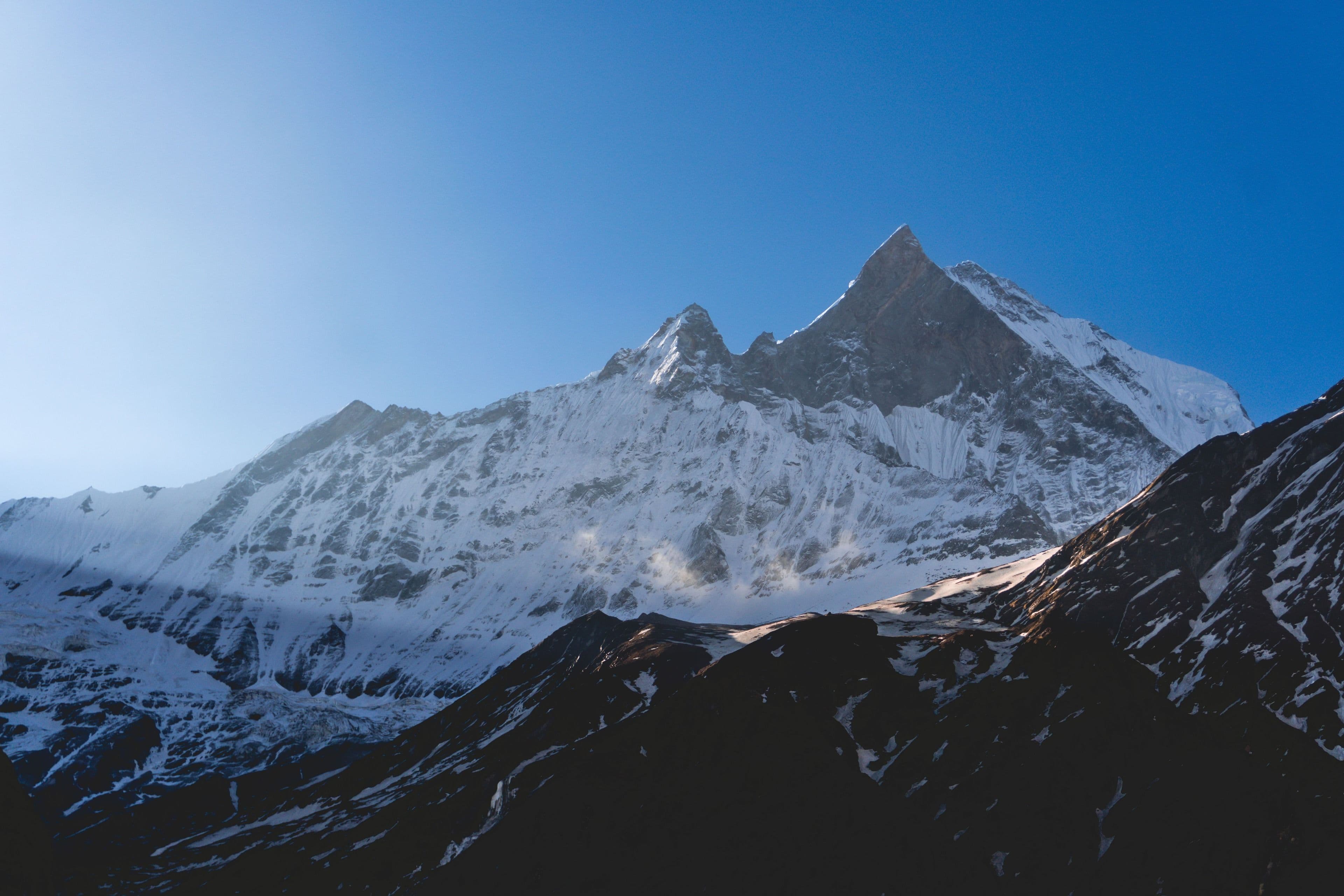 Machapuchare at sunrise, Nepal Himalaya