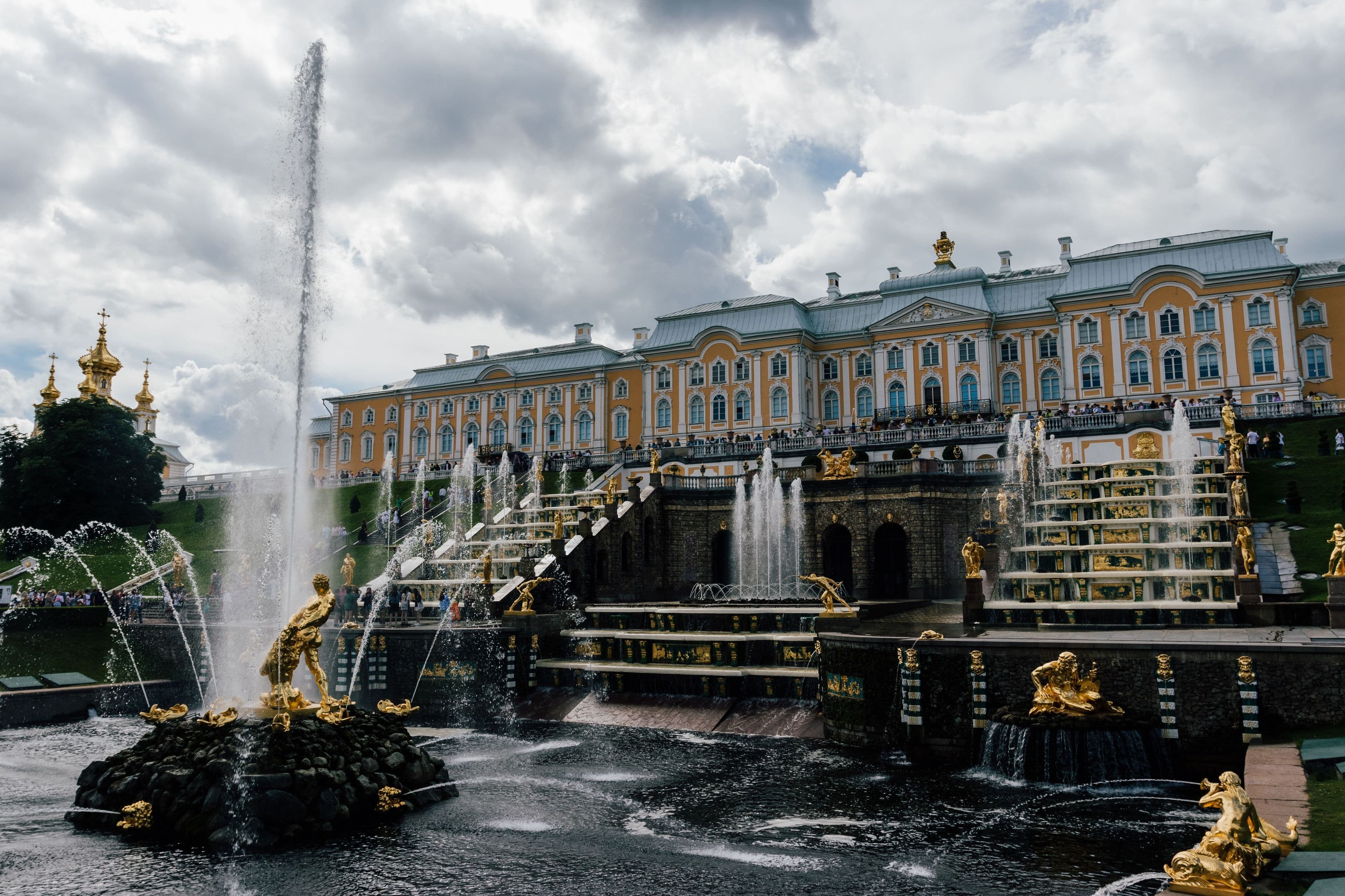 The Grand Cascade at Peterhof, St Petersburg