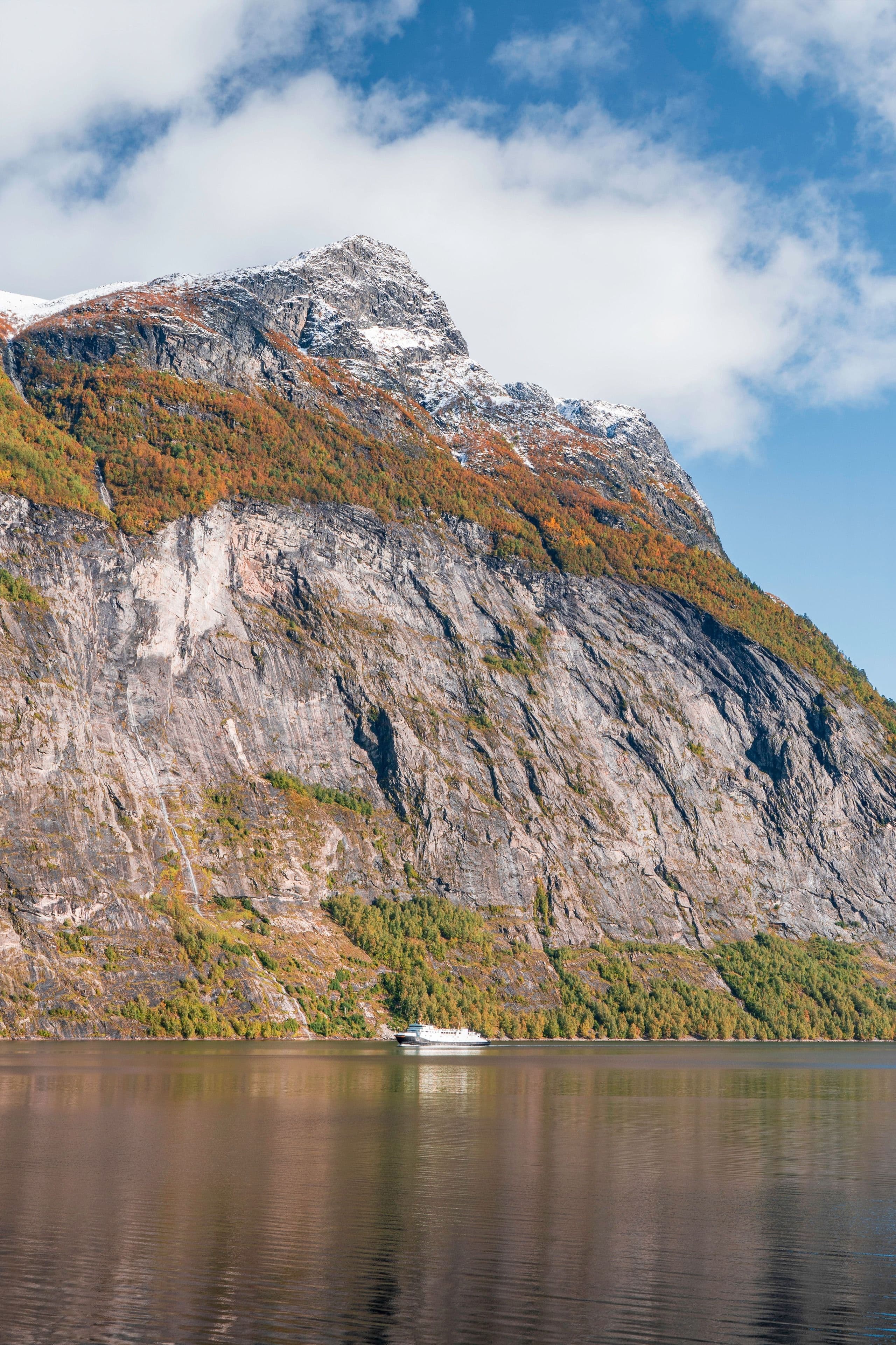 A cruise through a Norwegian fjord