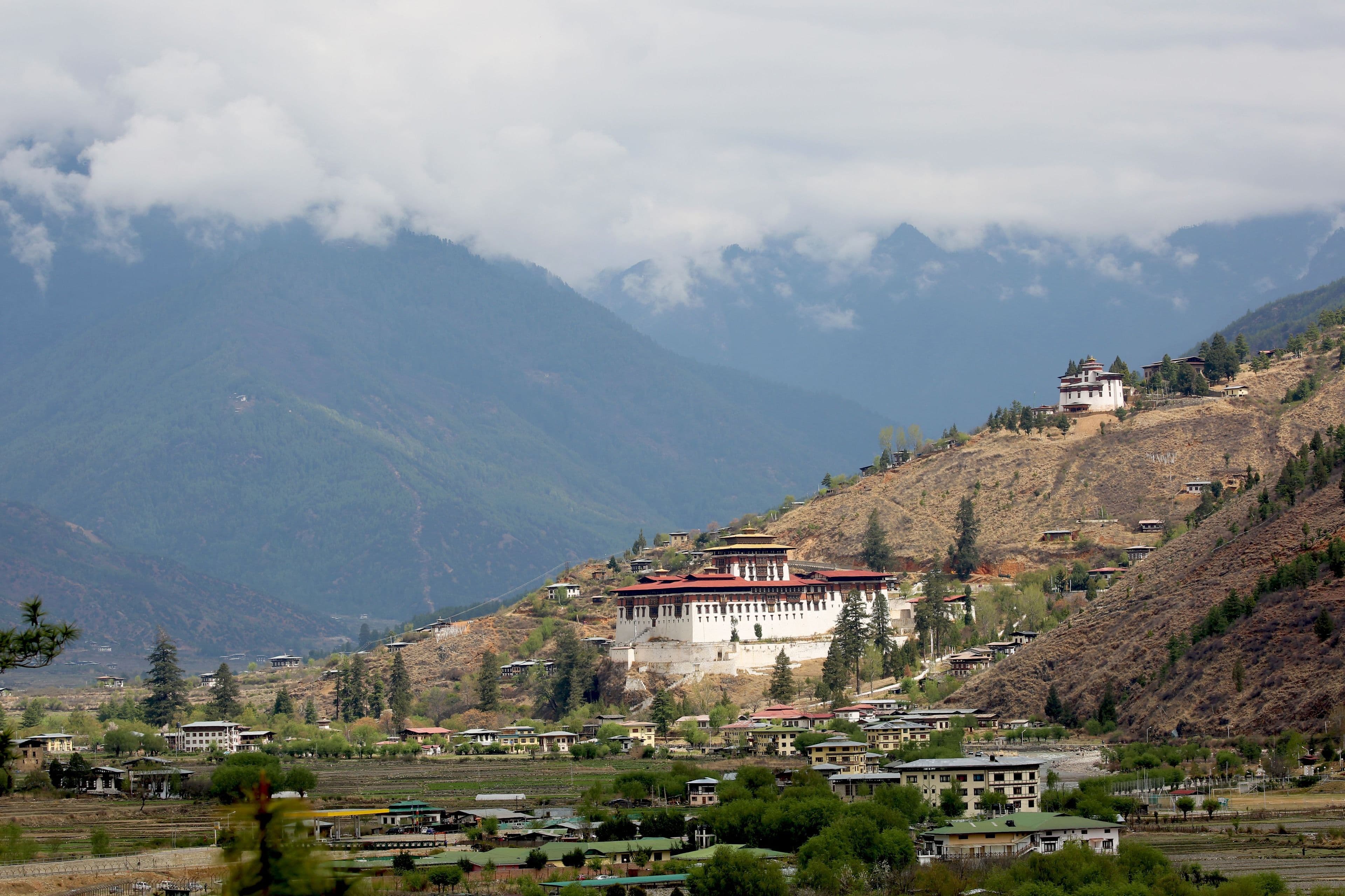 Rinpung Dzong and the Paro valley, Bhutan