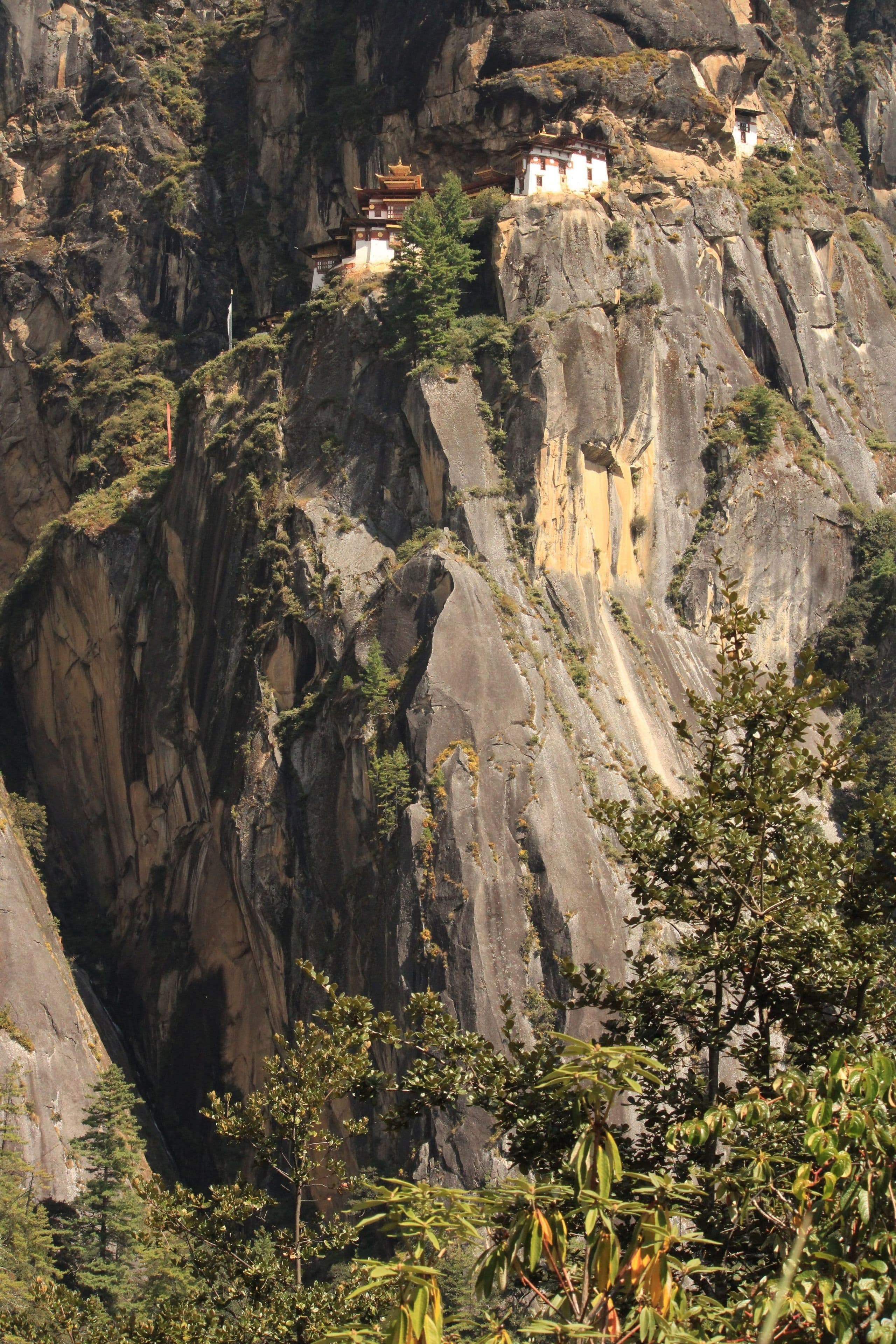 The Tiger's Nest monastery on its cliff, Paro