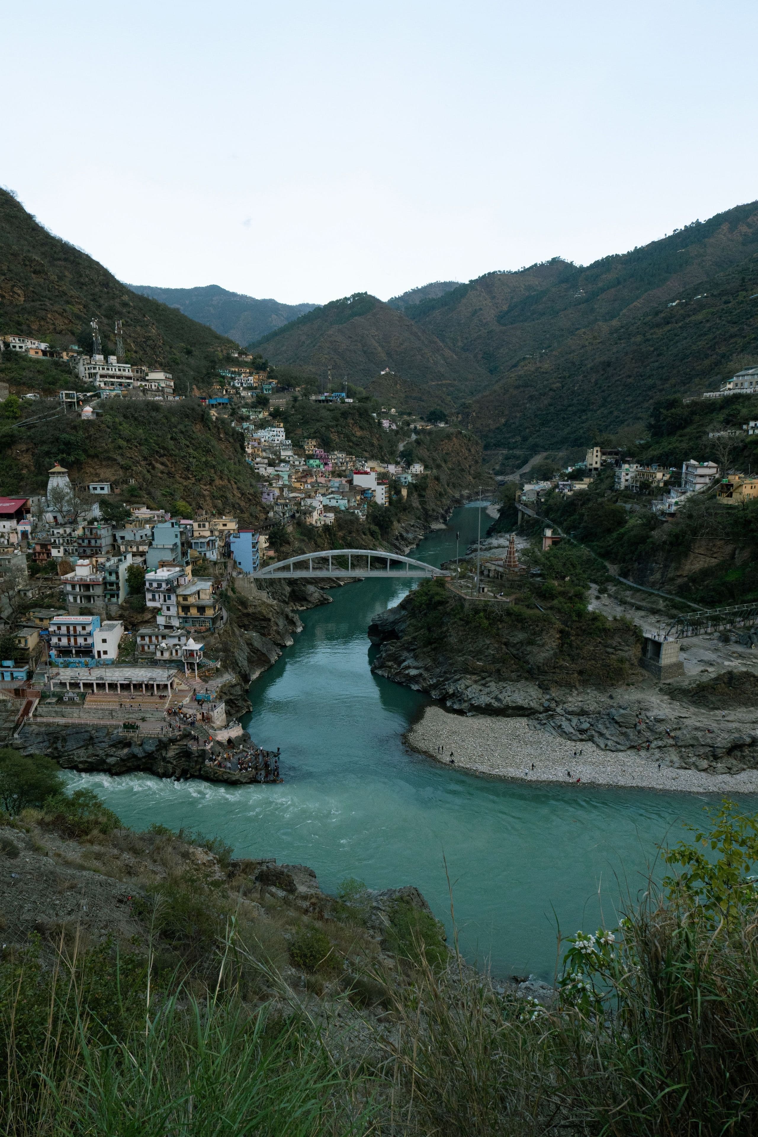 A river confluence on the way to Uttarkashi