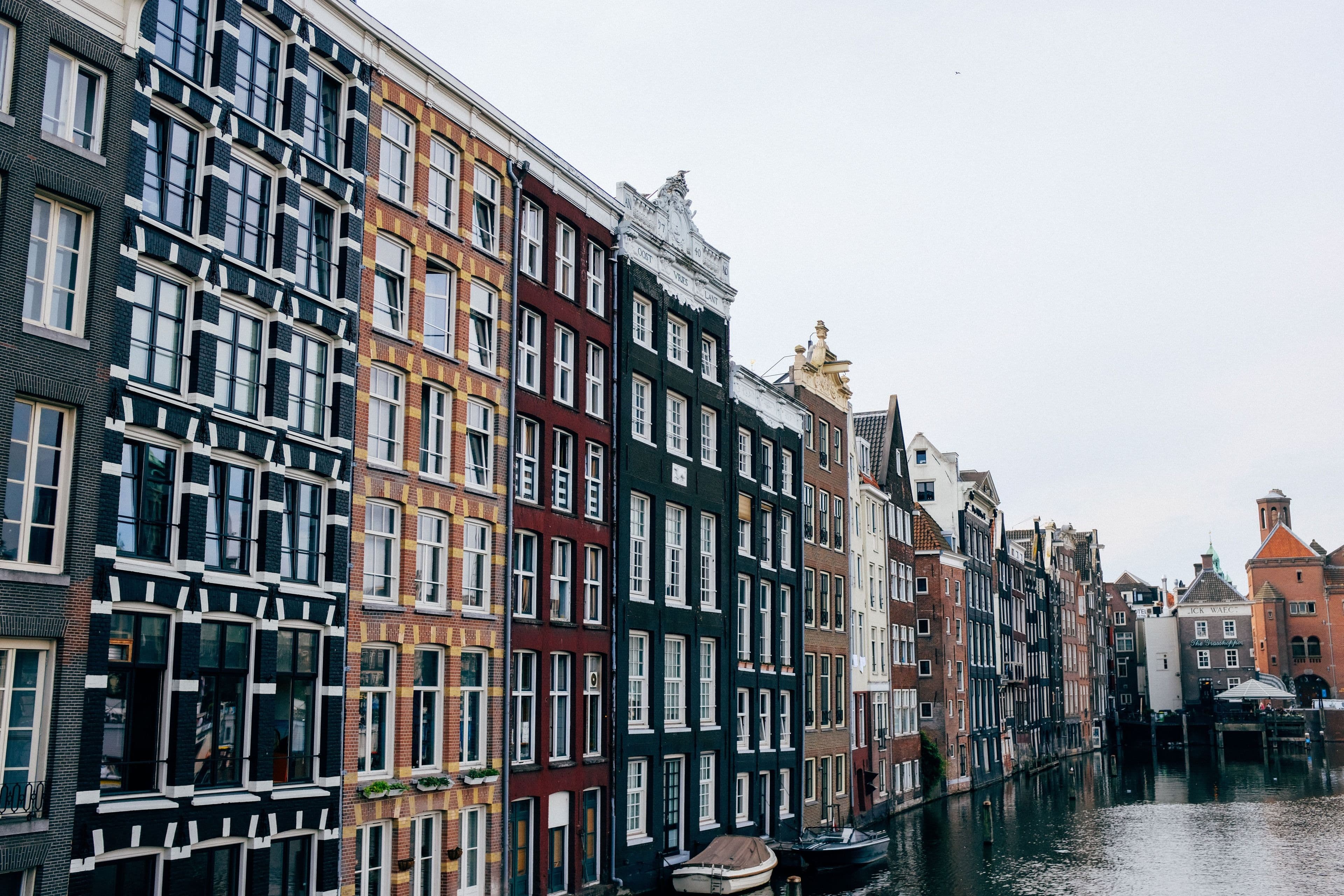 Canal houses along an Amsterdam canal