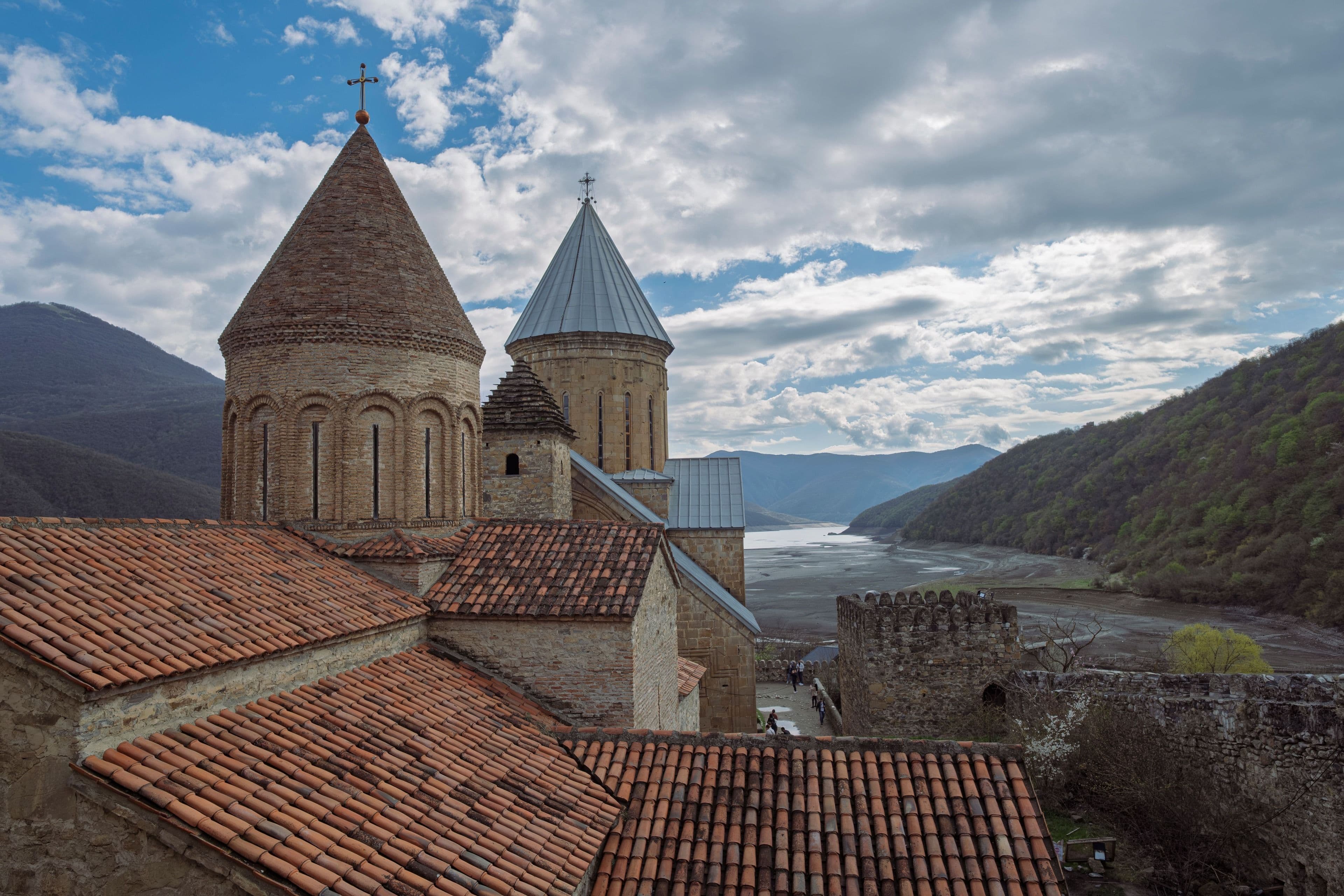 Ananuri fortress on the Zhinvali reservoir, Georgia