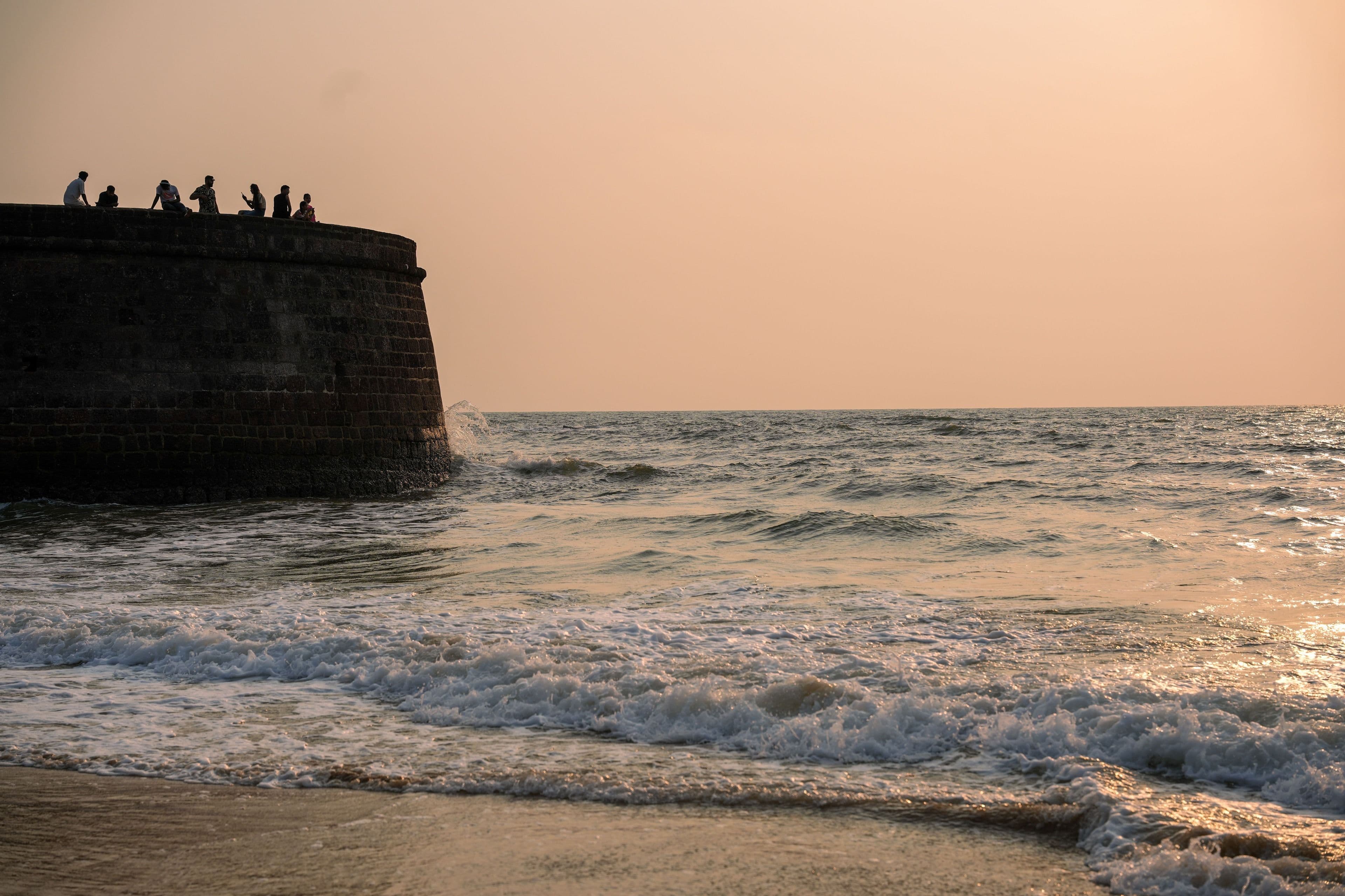 Fort Aguada above the Arabian Sea