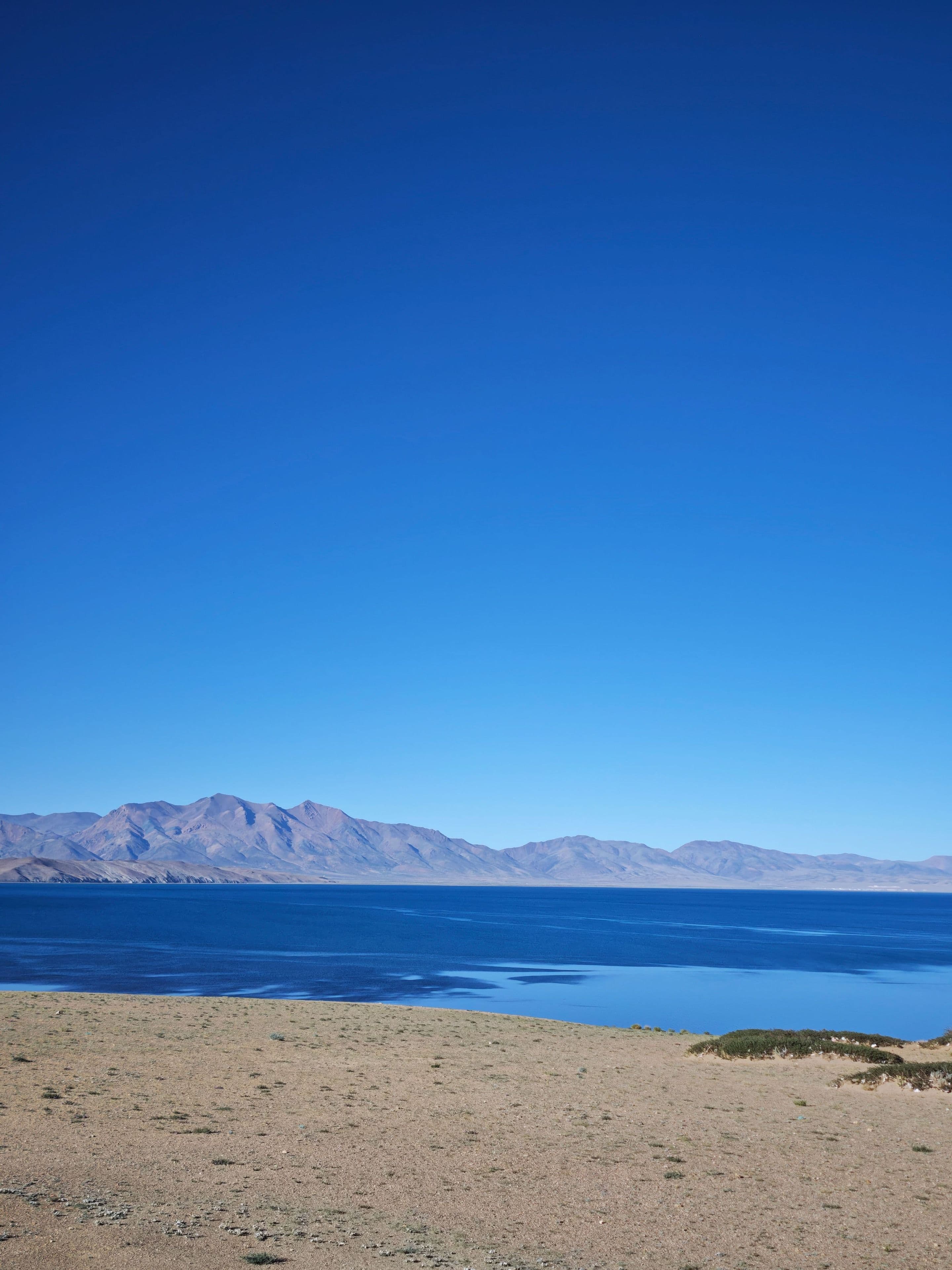Lake Manasarovar on the Tibetan plateau