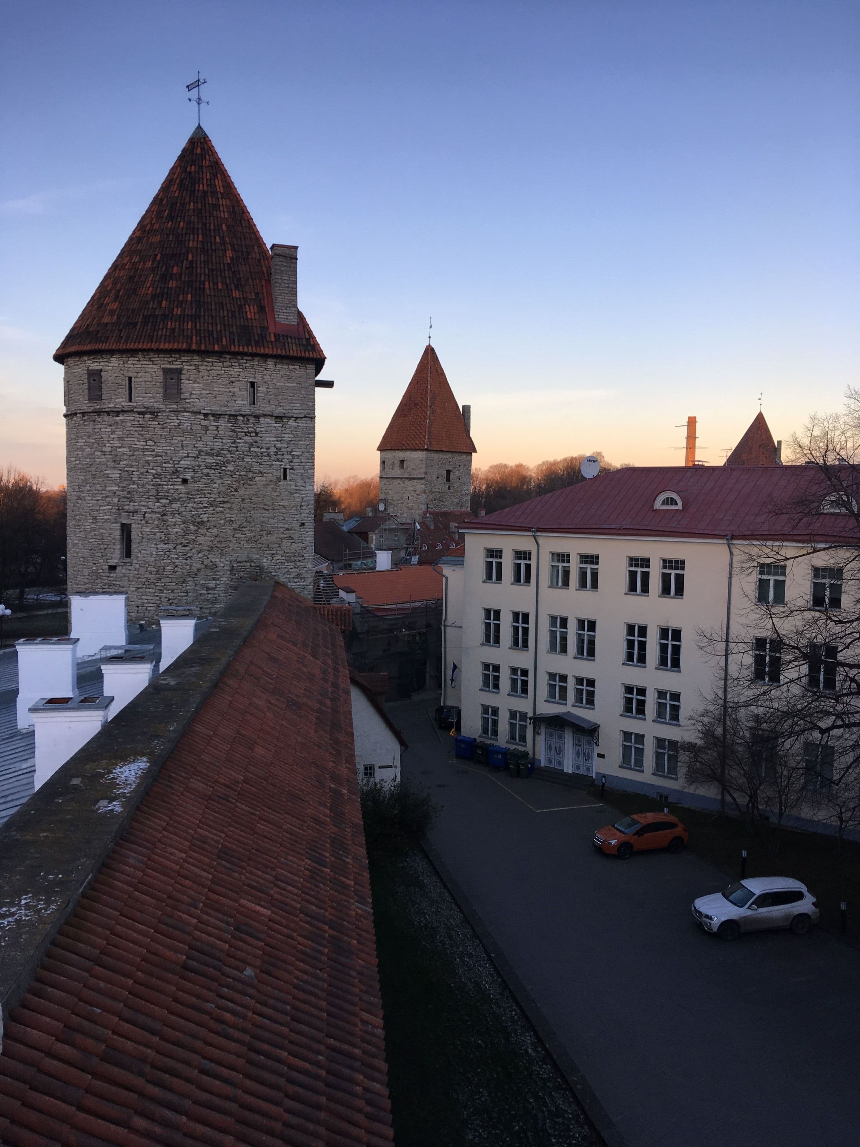 Medieval towers of Tallinn old town, Estonia
