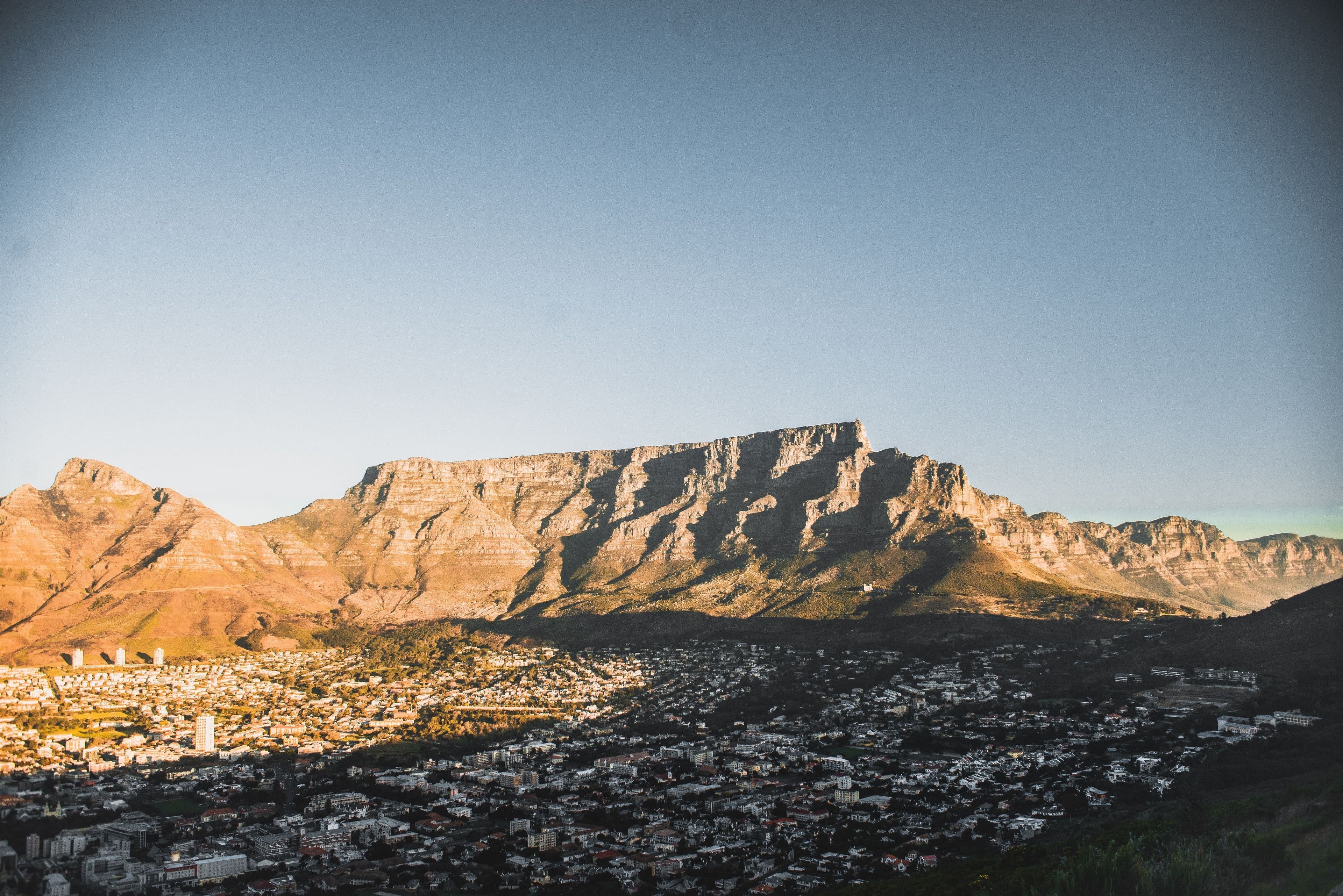 Table Mountain at golden hour, Cape Town