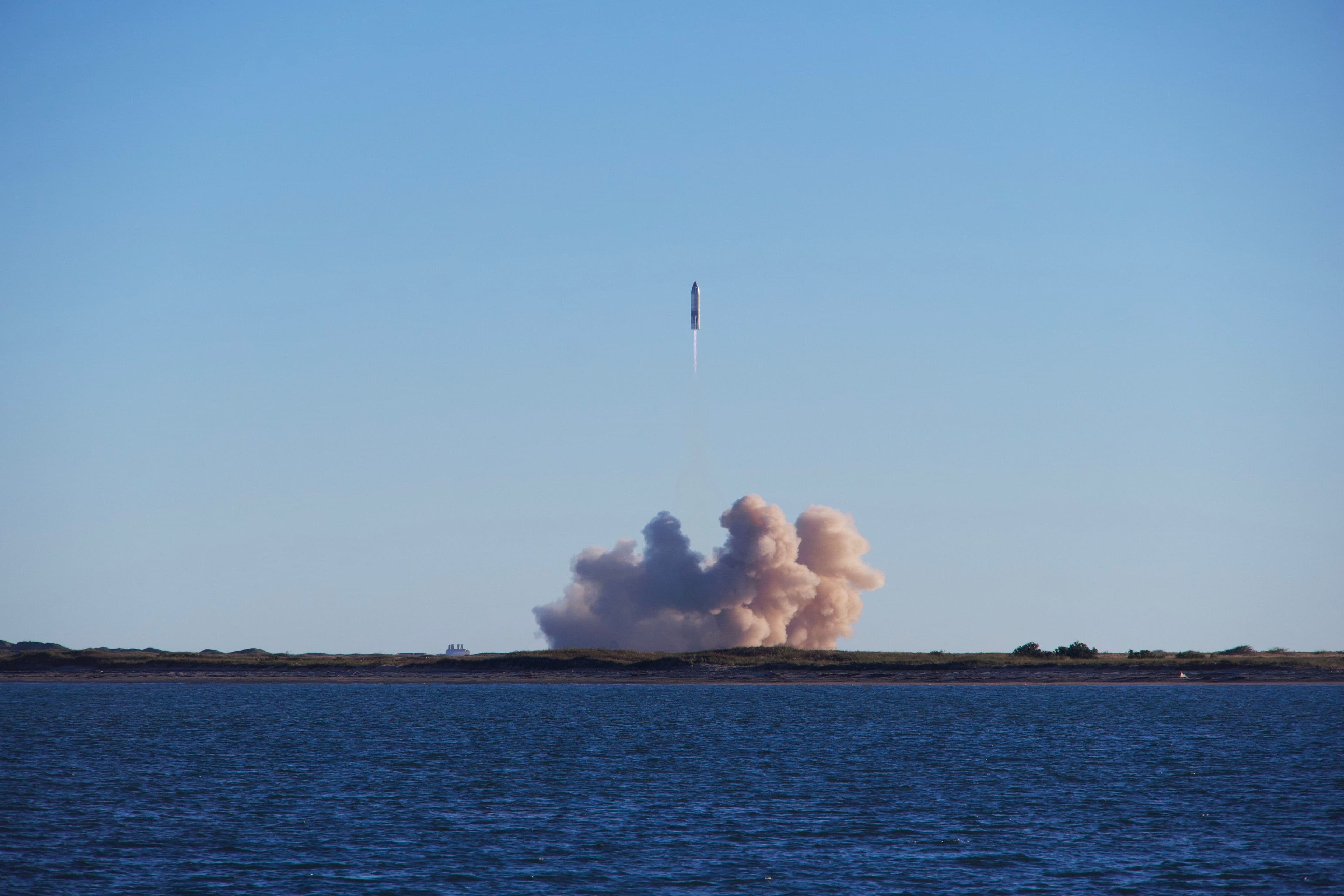 A rocket at the Kennedy Space Center