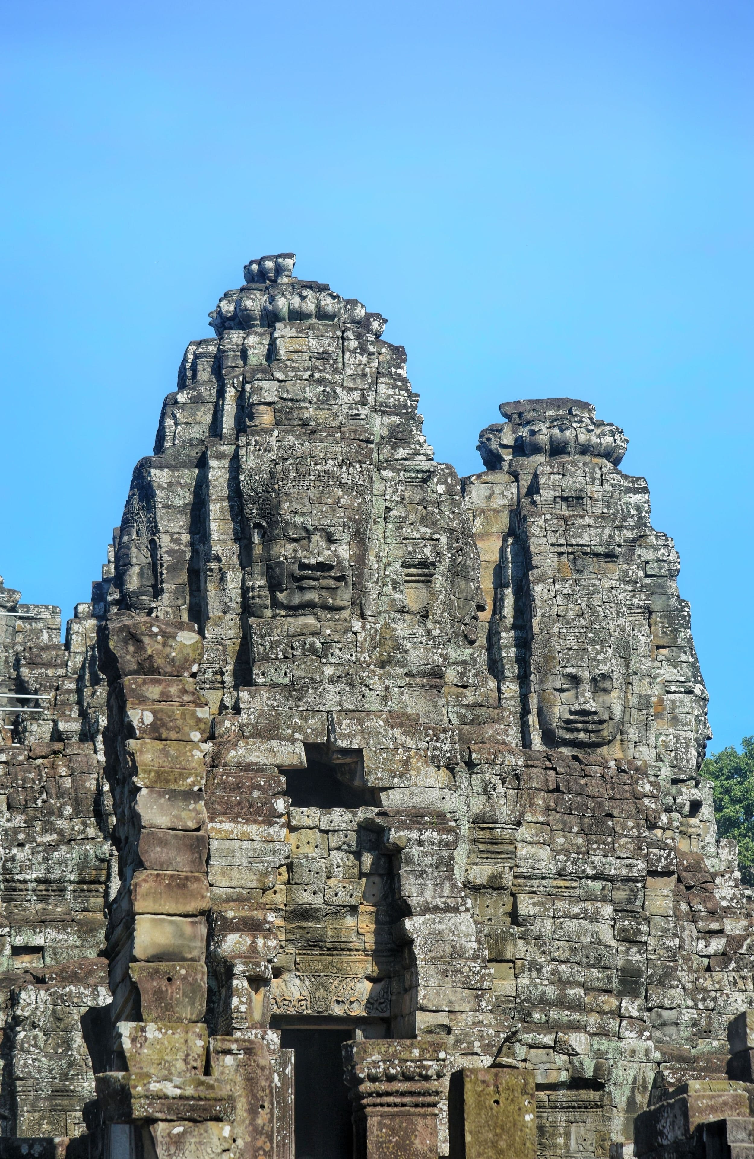 The stone faces of the Bayon, Angkor Thom